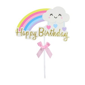 O'Creme Rainbow 'Happy Birthday' Cake Topper - 1 of 1