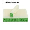 Unique Bargains Office Detachable 0-9 Digits Numerals Stamp Set 0.3" x 0.2" - 2 of 4