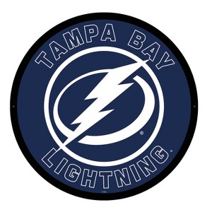 Evergreen Ultra-Thin Edgelight LED Wall Decor, Round, Tampa Bay Lightning- 23 x 23 Inches Made In USA - 1 of 4