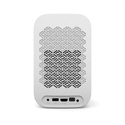 Compact White LED Smart Projector with Wi-Fi and Bluetooth