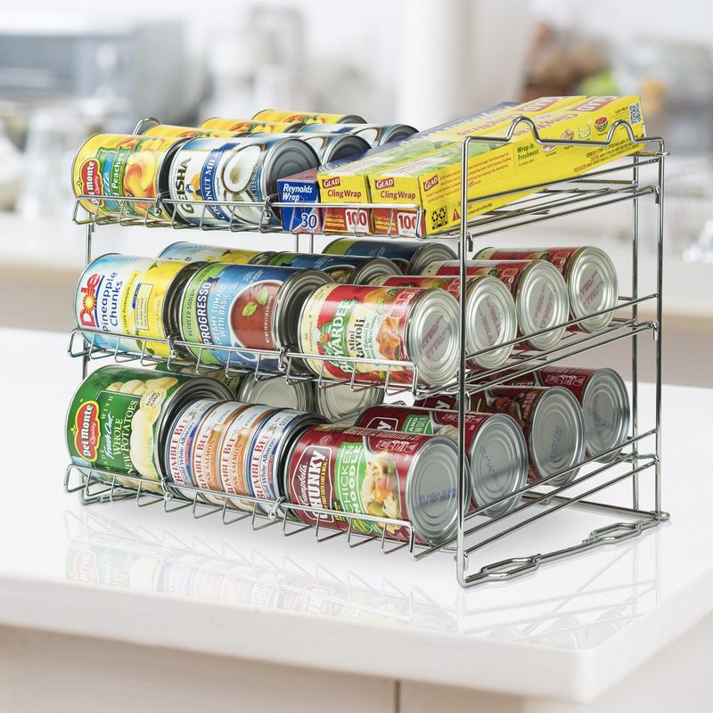 Sorbus 3 Tier Metal Can Organizer: Efficiently Store & Display up to 36 Standard Cans, Maximizing Vertical Space in Your Pantry, 2 of 7