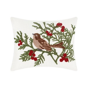 Winterberry Forest Bird Pillow - 1 of 4