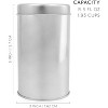 Solstice Double Seal Tea Canisters 4pk; Round Metal Containers with Interior Seal Lid - 3 of 4