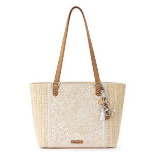 Sakroots Women's Medium Tote White Flower Blossom - 1 of 4