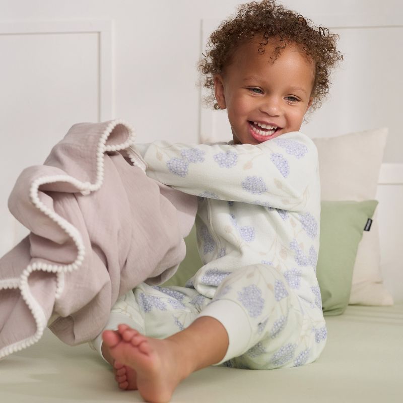 Gerber Baby Girls' Footless Fleece Pajamas, 3-Pack, 3 of 10