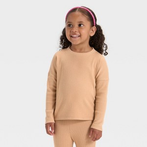 Toddler Girls' Cozy Ribbed Top - Cat & Jack™ - 1 of 3
