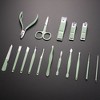 Unique Bargains 16 Pcs Manicure Set Stainless Steel Nail Clippers Pedicure Kit With Case - 3 of 3