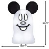 Gemmy Airblown Inflatable Flat Mickey Ghost Giant Disney, 9.5 ft Tall, Multicolored - 3 of 4