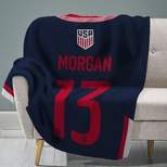 Sleep Squad US Women's Soccer Alex Morgan 60 x 80 Raschel Plush Jersey Blanket