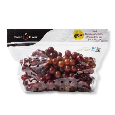 Extra Large Red Seedless Grapes - 1.5lb Bag