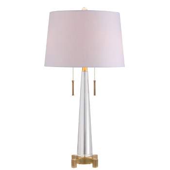29.5" Crystal Zoe Table Lamp (Includes LED Light Bulb) Clear - JONATHAN Y