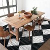 Modern Geometric Area Rug, Washable and Non-Slip, Stain Resistant Low-Pile Throw Carpet, Folding Floor Cover for Living Room, Dining Room - 4 of 4