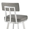PAGED Swivel Bar Stools Faux Leather Counter Stools with Footrest, Island Chairs for Home Pub - 4 of 4