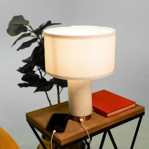 Ozarke Nova USB Table Lamp - White - 1 of 4