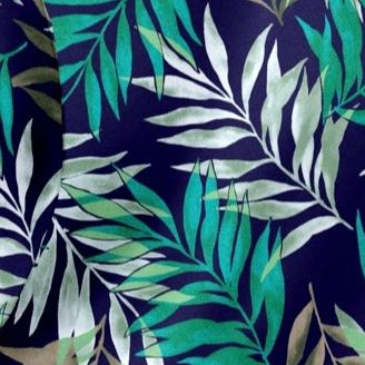 aqua tropical fern