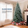 9FT Pre-Lit Artificial Christmas Tree with Warm White LEDs, Mixed Pinecone Decor, Sturdy Metal Base - Green Premium Holiday Tree - 3 of 4