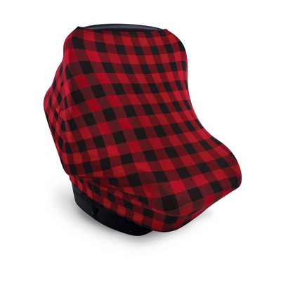 Hudson Baby Infant Boy Multi-use Car Seat Canopy, Buffalo Plaid, One Size