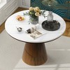 XIYUYE Dining Table Retro Round Dining Table Minimalist Elegant Table for Kitchen - 2 of 4