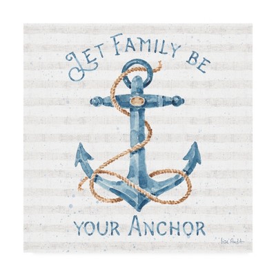 24x24 Blue and White Canvas Motivational Quote Art