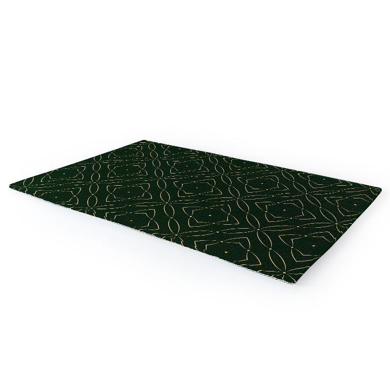 Marta Barragan Camarasa Vintage emerald pattern Outdoor Rug - Deny Designs, 1 of 5