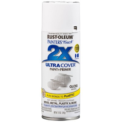 Rust-Oleum 12oz 2X Painter's Touch Ultra Cover Gloss Spray Paint White