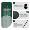Cobbe Matte Black Single Handle Wall Mount Shower Faucet Set with 9-Inch Showerhead 5-Settings Hand Shower 15.74-Inch Shower Arm and Valve - 4 of 4