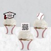 Big Dot of Happiness Grad Baseball - Cupcake Decoration - 2025 Graduation Party Cupcake Wrappers and Treat Picks Kit - Set of 24 - 3 of 4