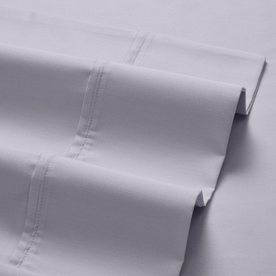 Lavender Gray Twin Cotton Sateen Sheet Set