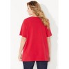 Catherines Women's Plus Size Suprema Ultra-Soft Scoopneck Tee - 3 of 4