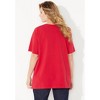 Catherines Women's Plus Size Petite Suprema Ultra-Soft Scoopneck Tee - image 3 of 4