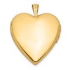 Black Bow Jewelry 14k Yellow Gold and Enamel I Love You Rose Heart Locket, 20mm - 3 of 4