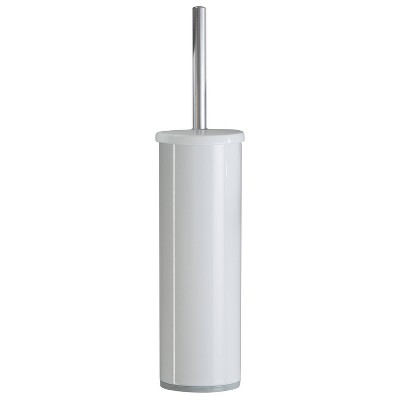 White Stainless Steel Toilet Brush with Removable Liner