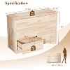 VINGLI Solid Wood Dresser Unfinished for Color DIY, Natural Real Wood Dresser 6 Drawer for Bedroom - 2 of 4