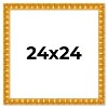 PosterPalooza | 24x24 Bamboo Picture Frame, UV Acrylic, 4 Finishes - Brown, Black, Gold, and Natural - 2 of 4