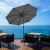 Tangkula 10FT Solar Umbrella LED Market Steel Tilt w/ Crank Patio - 2 of 4