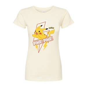 Women's - Pokémon - Pika Pika Juniors Fitted Graphic T-Shirt - 1 of 3