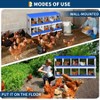 Garvee 8/10-Hole Metal Chicken Nesting Box with Perch, Roll-Away Egg Design, Wall Mount or Freestanding, Heavy-Duty Galvanized Steel - 4 of 4