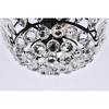 Elegant Lighting Emilia 16 inch flush mount in black - 4 of 4