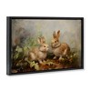 Stupell Industries Wild Rabbits in Nature Black Framed Floater Canvas Wall Art - 3 of 4