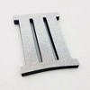 Modern Home Self Adhesive DIY 3D Wall Clock - Silver Sparkle Roman Numeral - 3 of 4