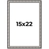 PosterPalooza | Slim Profile Silver Picture Frame - UV Acrylic, Foam Board Backing, Hanging Hardware - 2 of 4
