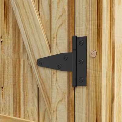 Natural Brown Wooden Outdoor Storage Cabinet with Shelving