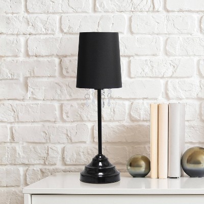 Creekwood Home 17.25" Contemporary Crystal Droplet Table Lamp