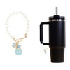 Unique Bargains Pearl Chain Bow Water Cup Pendant 1 Pc - 3 of 4