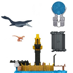 Mattel Jurassic World Dominion Minis Mosasaurus Mayhem Playset - 1 of 4