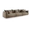 MINIMORE Modern Style 124.5"W Modular Chris 4Seater Sofa - 4 of 4