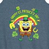 Women's - SpongeBob Squarepants - Spongebob Happy St Patricks Day Graphic Racerback Tank - 2 of 4