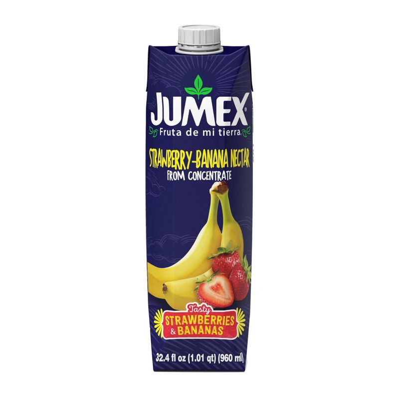 Jumex Strawberry Banana Nectar - 32.4 fl oz Carton, 1 of 4