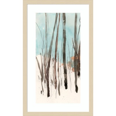Snow Settled Movement II Abstract Expressionism Framed Print