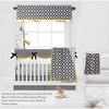 Bacati - Love Aztec Print Black Gold 6 pc Boy or Girl Gender Neutral Unisex Baby Crib Bedding Set with Long Rail Guard Cover - 4 of 4